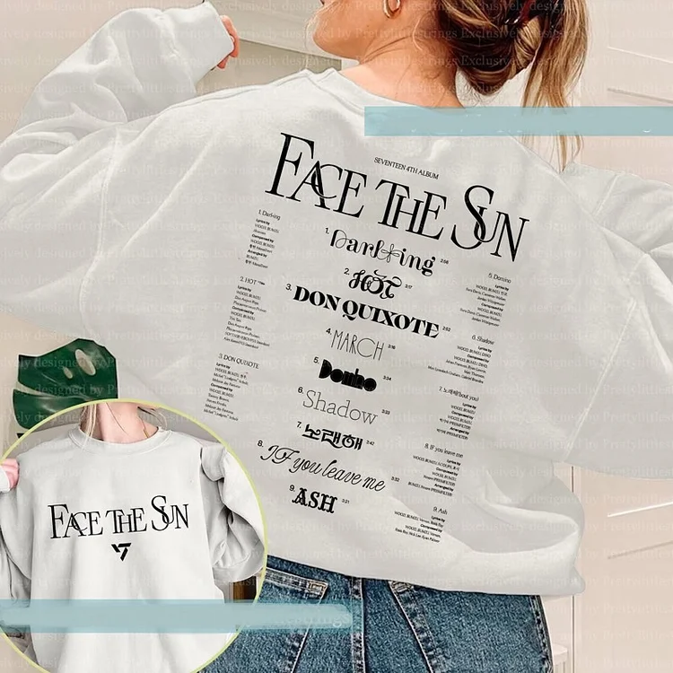 SEVENTEEN Face The Sun Track List Album Sweatshirt
