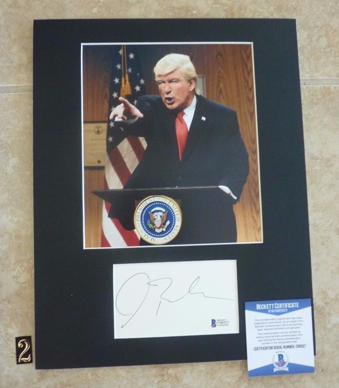 Alec Baldwin Signed Autographed 11 x 14 Matted Photo Poster painting Display Donald TRUMP #2