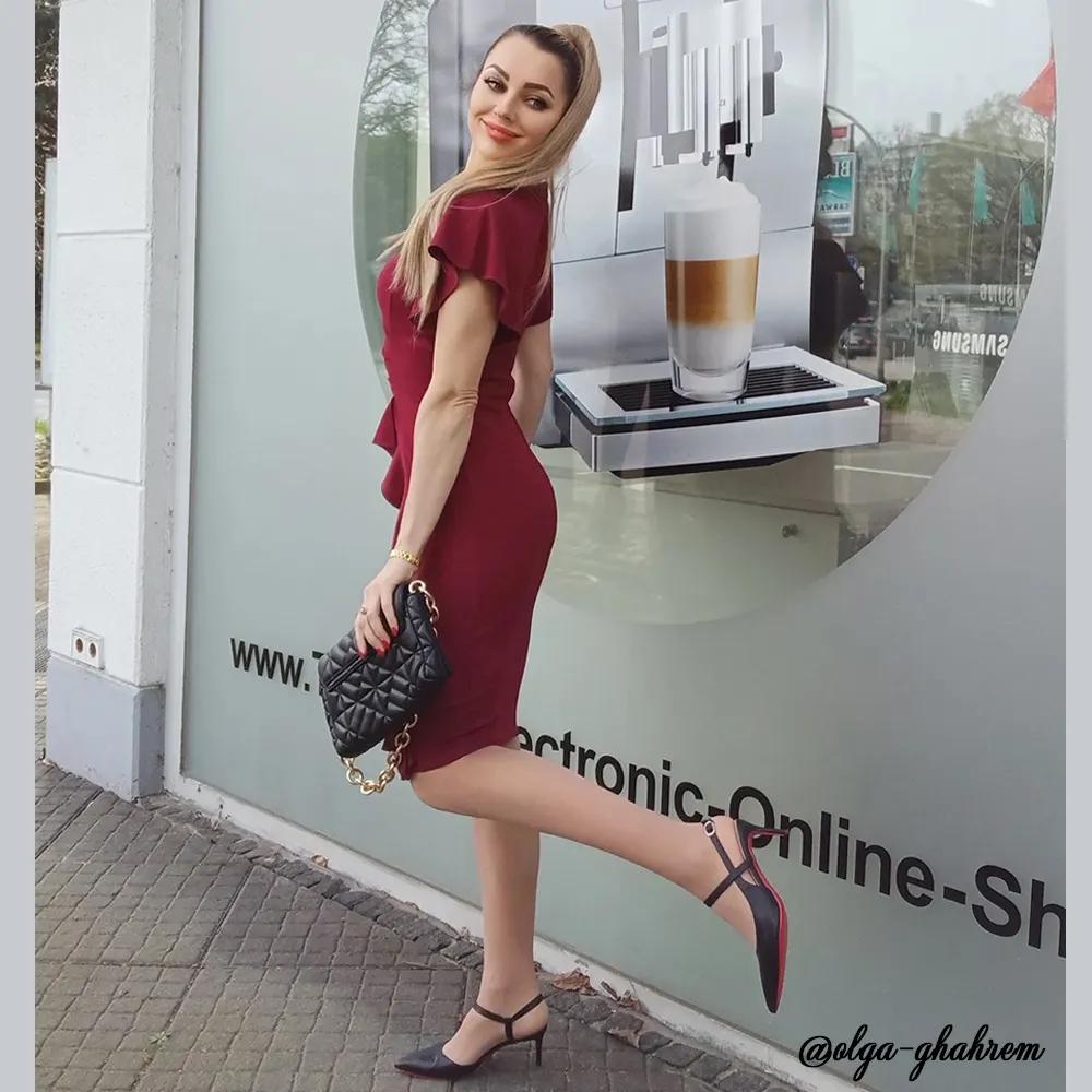 65mm Women Slingback Pumps Ankle Strap Jenlove Stiletto Pointed Toe Dress Red Bottoms Matte Heels Shoes-vocosishoes