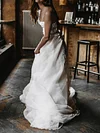 Embroidered Lace Bandeau Wedding Maxi Dress