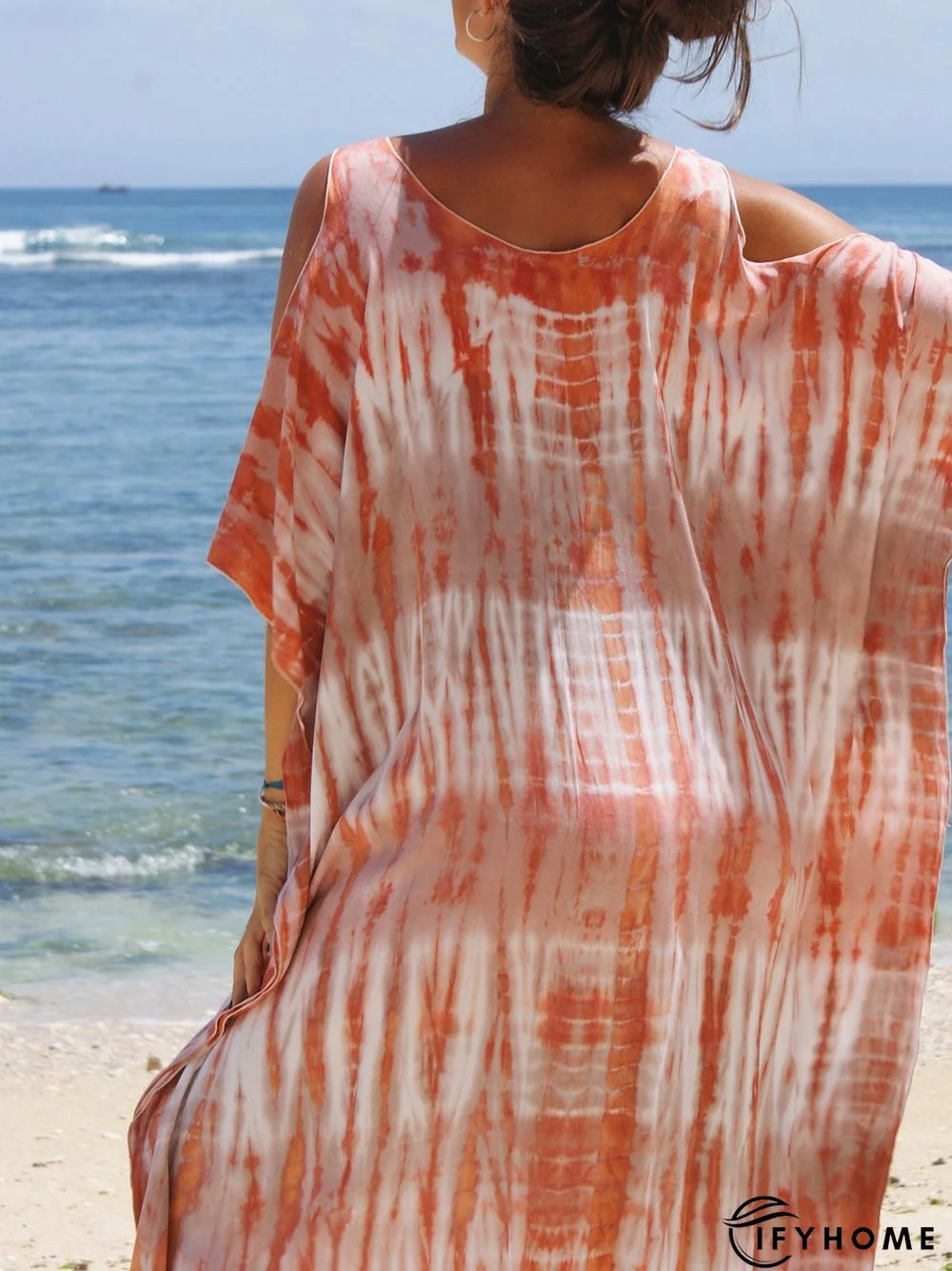 Beach wear/Tie dye Kaftan Loose Maxi Dress | IFYHOME