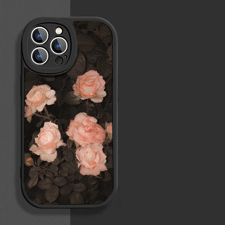 Retro rose flowers Phone Case For Xiaomi Redmi Note 12 11 11S 10 10S 9S 9 Pro Max Plus 10C 4G 5G Leather Soft Bumper Cover Funda