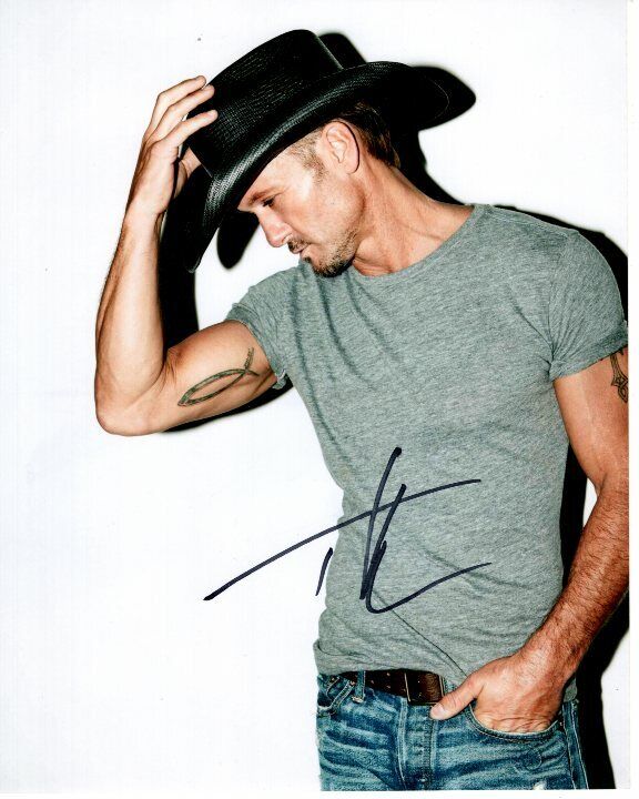 TIM MCGRAW Signed Autographed Photo Poster painting