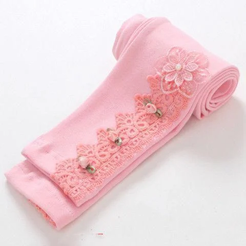 Spring Girls Leggings Cotton Trousers Fille Kids Pants Girls Pants Skinny Print Cartoon Pattern Children Leggings Trousers