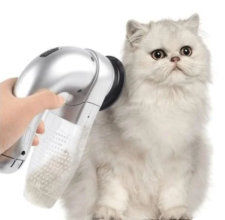 Portable Electric Pet Sucking Cat And Dog Massage Cleaning Vacuum Cleaner Pet Hair Stick Hair Brush Pet Cleaning Tool