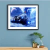 Moon Train  | Full Round Diamond Painting Kits