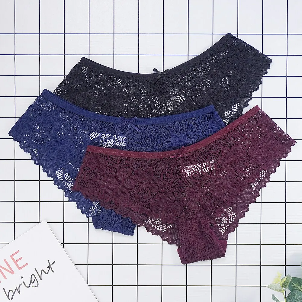 Billionm Sexy Tangas Transparent Panties Lace Panties Low Rise Thongs Women String Seamless Hollow Intimate Girls Underpants