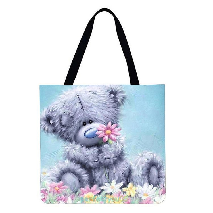 Bear - Linen Tote Bag