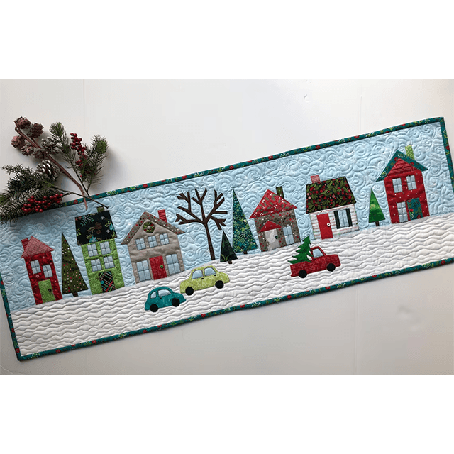 Christmas Santa TAI040924327 Quilted Table Runner