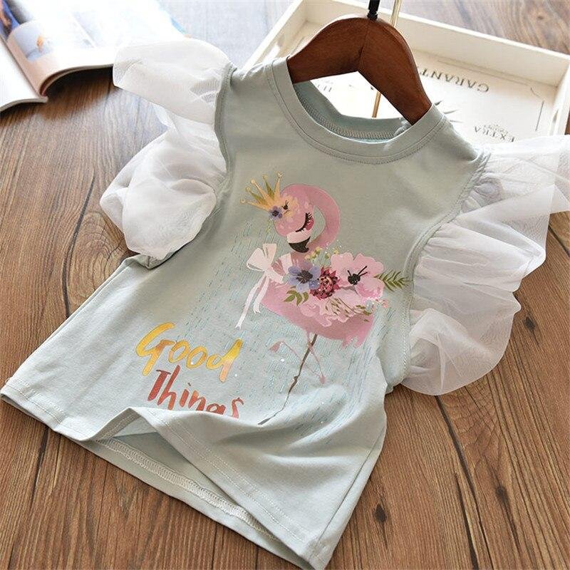 Summer T-Shirt For Girls&Boys Short Sleeve Unicorn Cotton Tees Kids Casual Clothes Toddler Tops Baby Birthday Printing Outfits