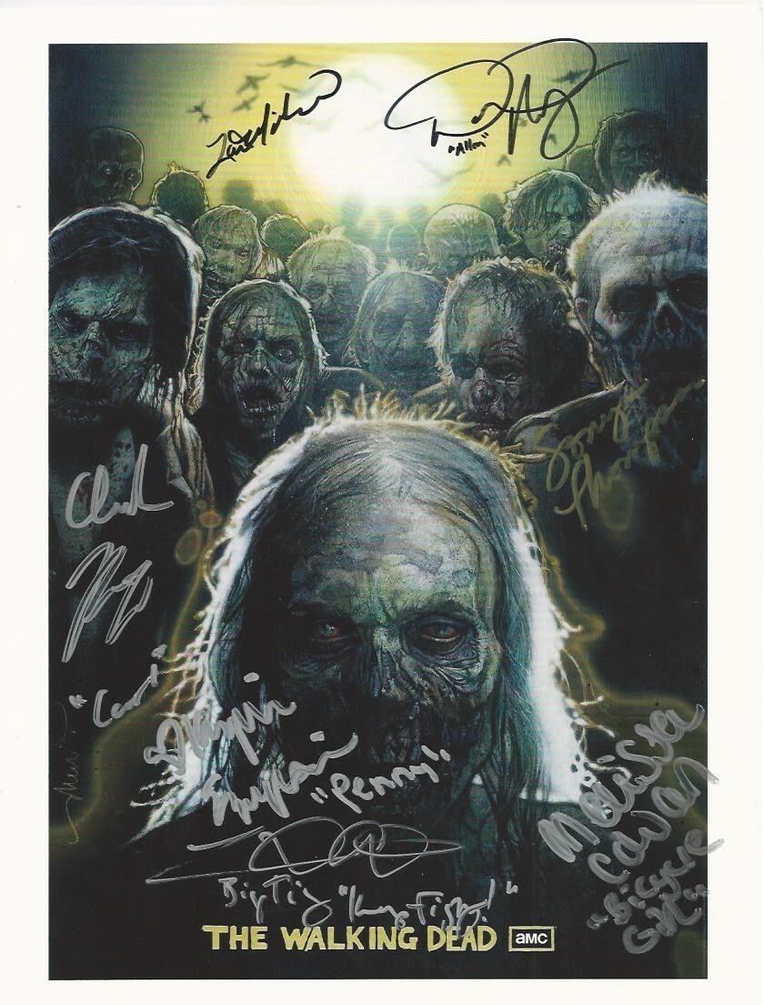 The Walking Dead Photo Poster painting signed by 7