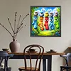 Diamond Painting -DIY Round Drill Colorful Birds(40x40cm)