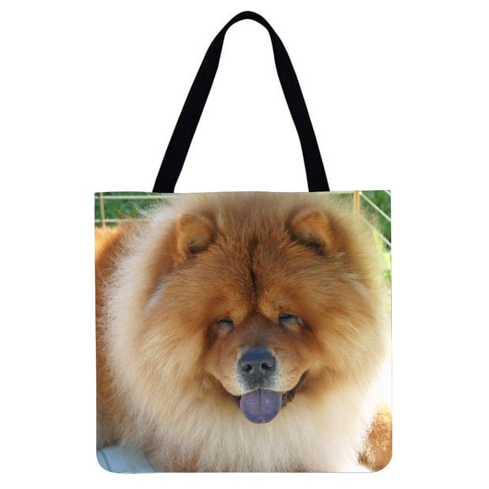 Linen Tote Bag - Dog
