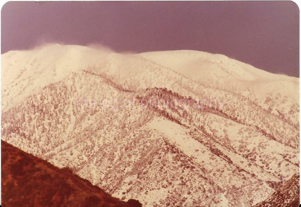 Mountain Abstract FOUND Photo Poster paintingGRAPH ColorOriginal Snapshot 01 33