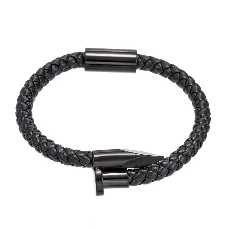 The Luxe Set Gunmetal Nail Bracelet