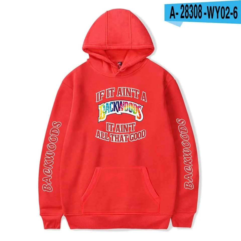 BACKWOODS Hoodie Sweatshirt Fashion Streetwear Hip Hop Pullover Hooded Jacket Casual Sportswear