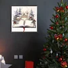 Hiver noël livre-ronde drill diamond painting-40*40cm