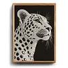 Spotted Leopard Special Shaped 5D DIY Partial Drill Diamond Pearl Painting Kit for Adults Beginners Home Decor Art Craft Pearl Diamond Painting 30x40cm