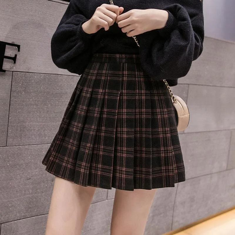 High Waist Pleated Skirt SP15898