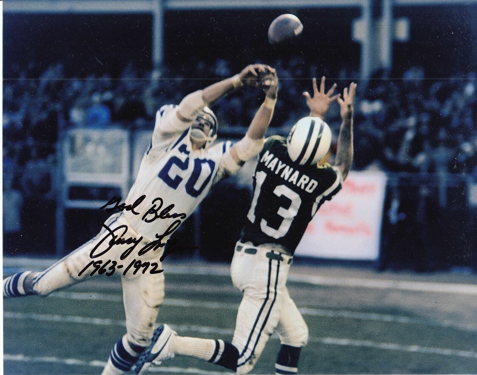 Jerry Logan #3 8x10 Signed Photo Poster painting w/ COA Baltimore Colts 032419