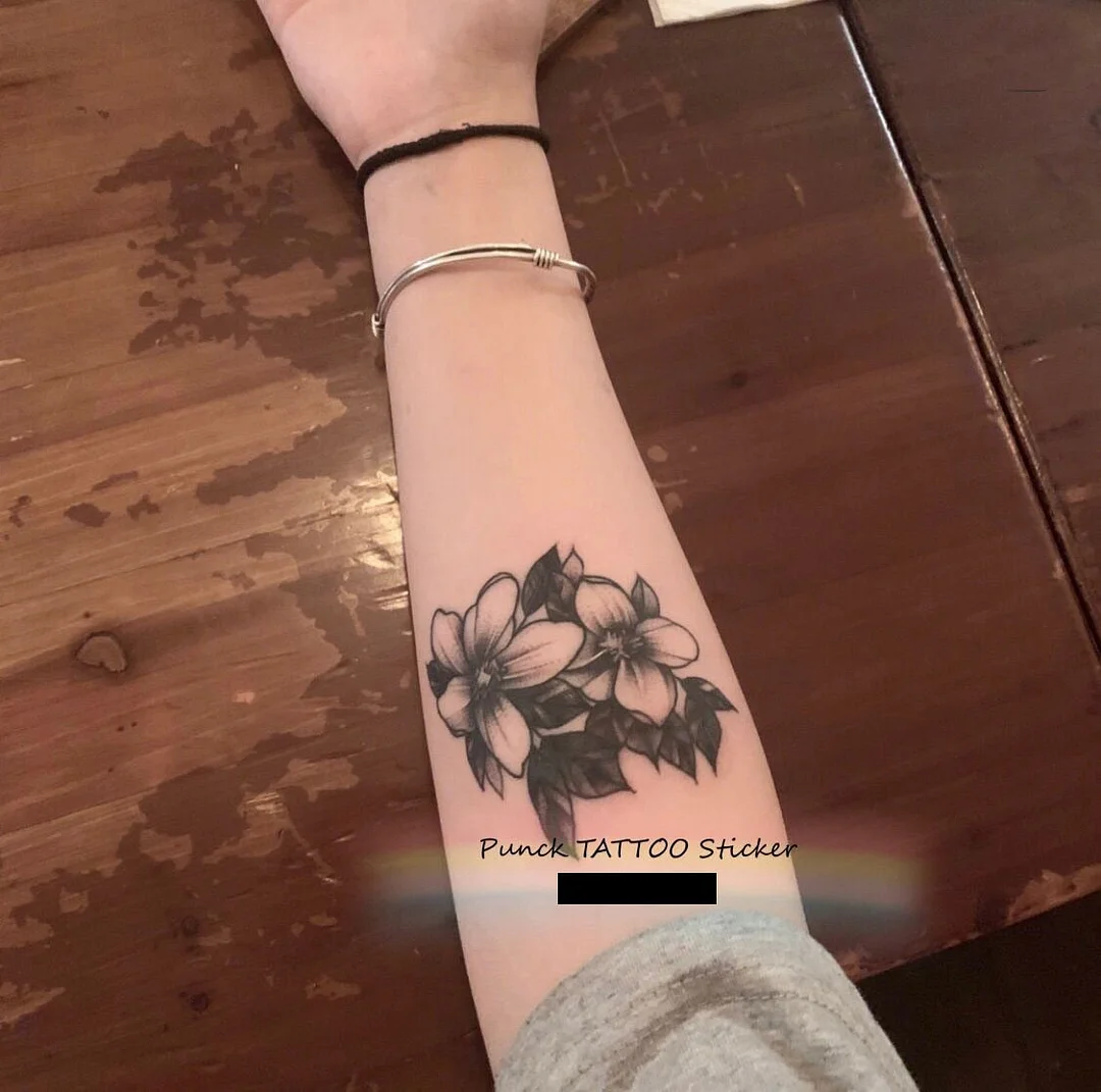 Japanese Cartoon Tattoo Stickers Female Anime Waterproof Cute Sexy Fashion Art Fake Tattoos Lasting Flower Arm Temporary Tattoos