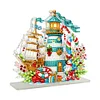 Acrylic Christmas Lighthouse Double Sided Diamond Painting Paper Towel Napkin Holder