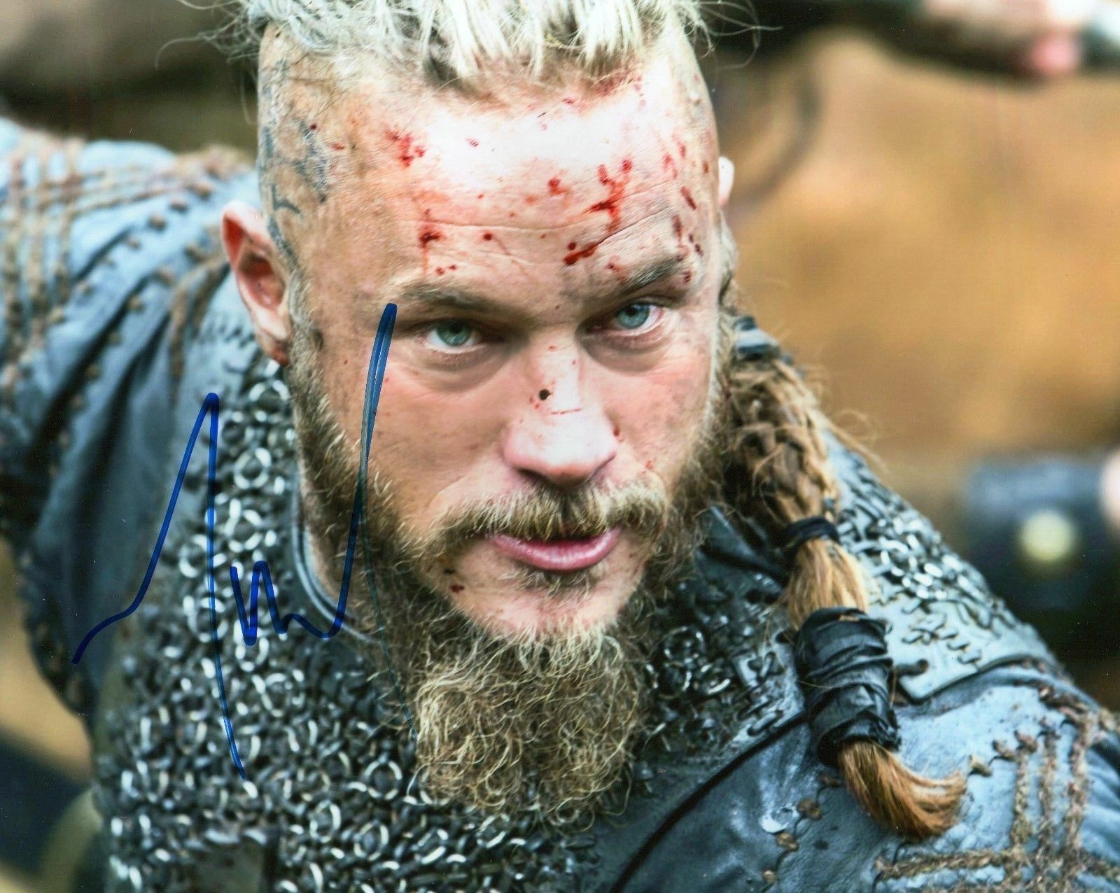 TRAVIS FIMMEL - VIKINGS AUTOGRAPHED SIGNED A4 PP POSTER Photo Poster painting PRINT 5