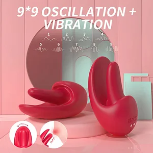 Tongue-Shaped Licking Vibrator for Nipples and Clitoral Stimulation For female