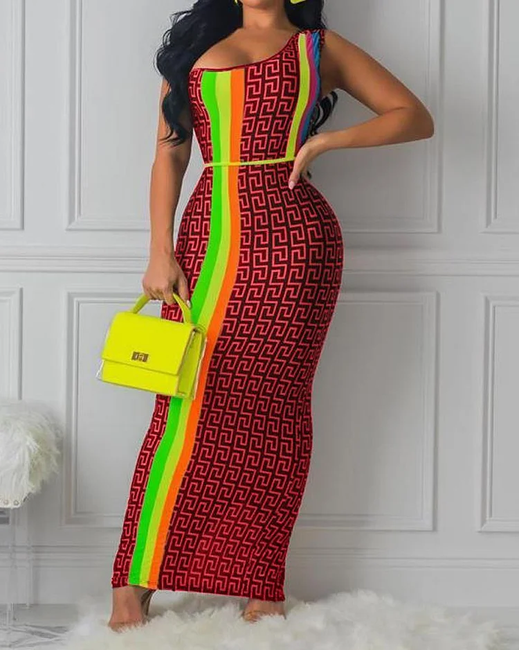 Printed Multicolor Dress