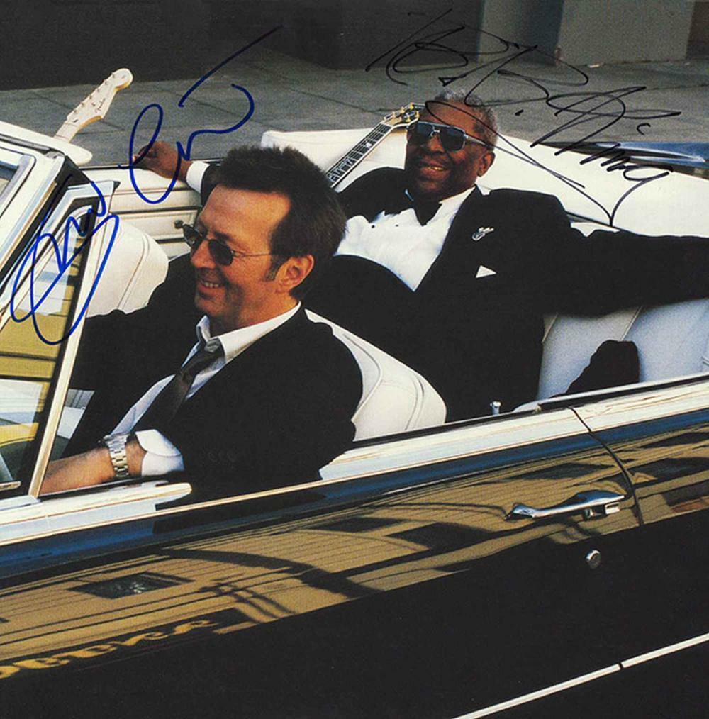 ERIC CLAPTON & BB KING Signed Photo Poster paintinggraph - Rock & Blues Guitarists - preprint