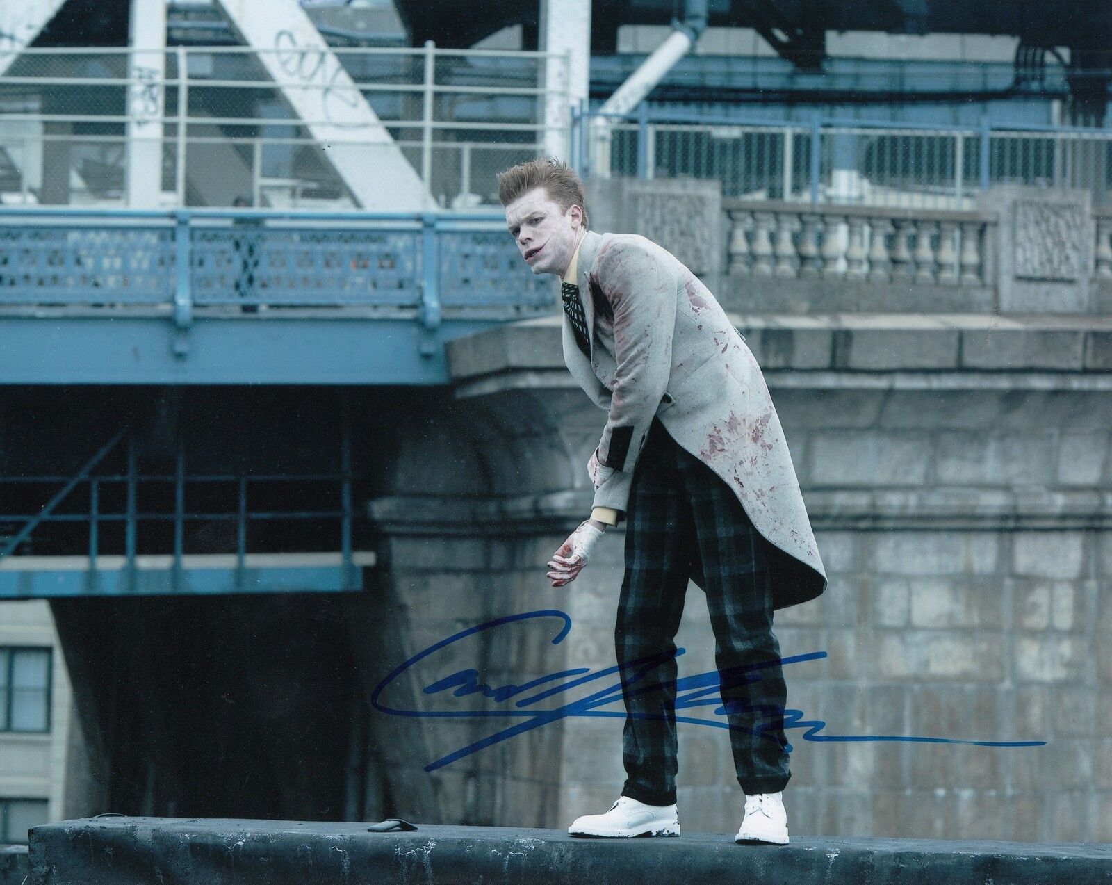 CAMERON MONAGHAN signed *GOTHAM* 8X10 Photo Poster painting Jerome Valeska PROOF JOKER W/COA #M6