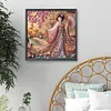 Beaut&eacute; geisha japonaise-perceuse ronde peinture diamant-40*40cm