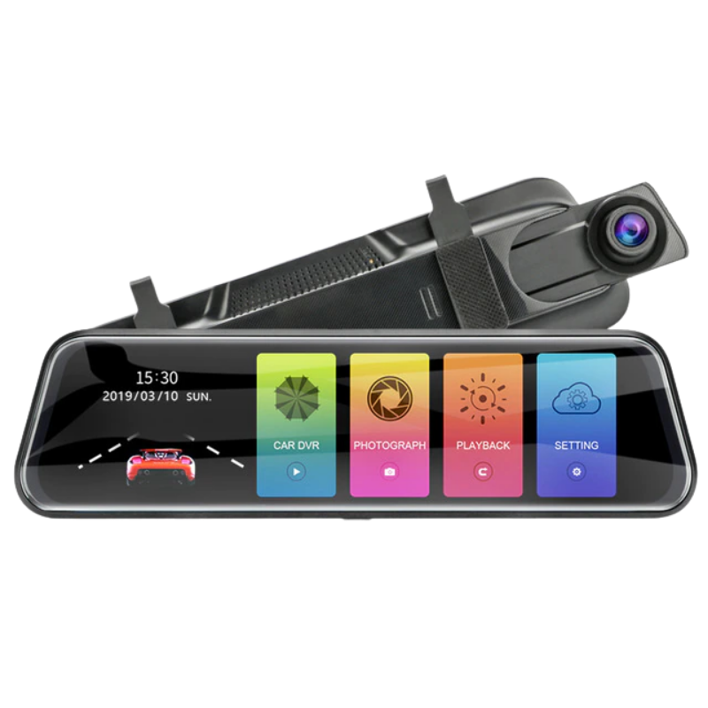 Smart Touch Front & Rear View Mirror Dash Cam - vzzhome