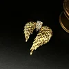 Golden Angel Wing Brooch with Rhinestone Accent TT Design&trade;