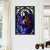 uk.everydayedeals (Limited Stock)Diamond Painting - Round AB Drills - Glass Lady(45*65cm)