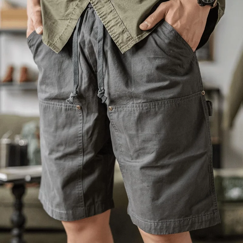 American Lumberjack Elastic Waist Cargo Wash Shorts