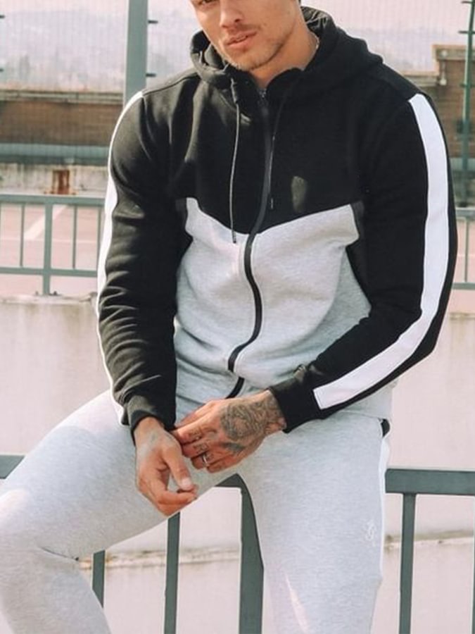 Men's Long Sleeve Casual Hoodie