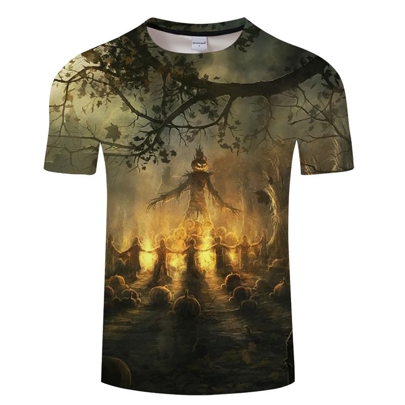 Men's Trendy Halloween Short Sleeve T-shirt