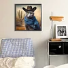 Diamond Painting-DIY Full Round Drill Cowboy Cat