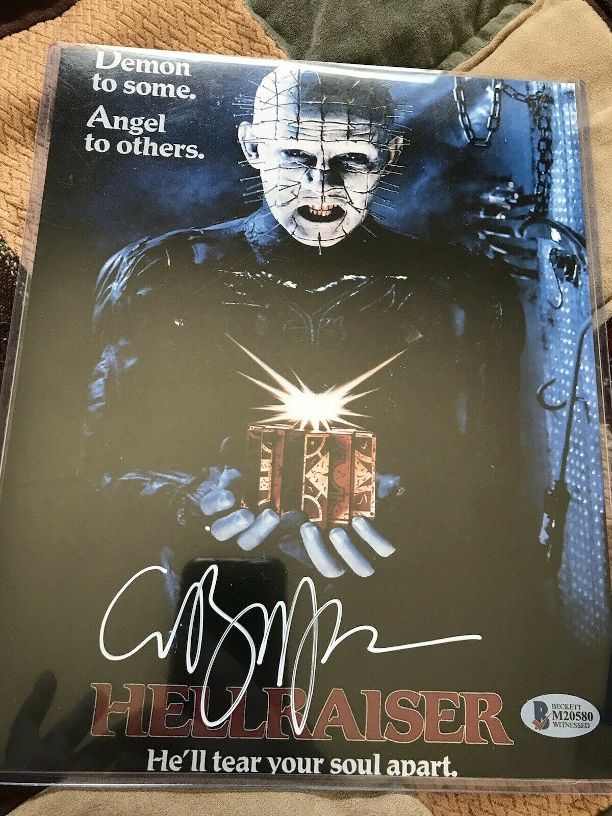 Clive Barker signed Hellraiser 8x10 autographed Photo Poster painting BAS Beckett COA