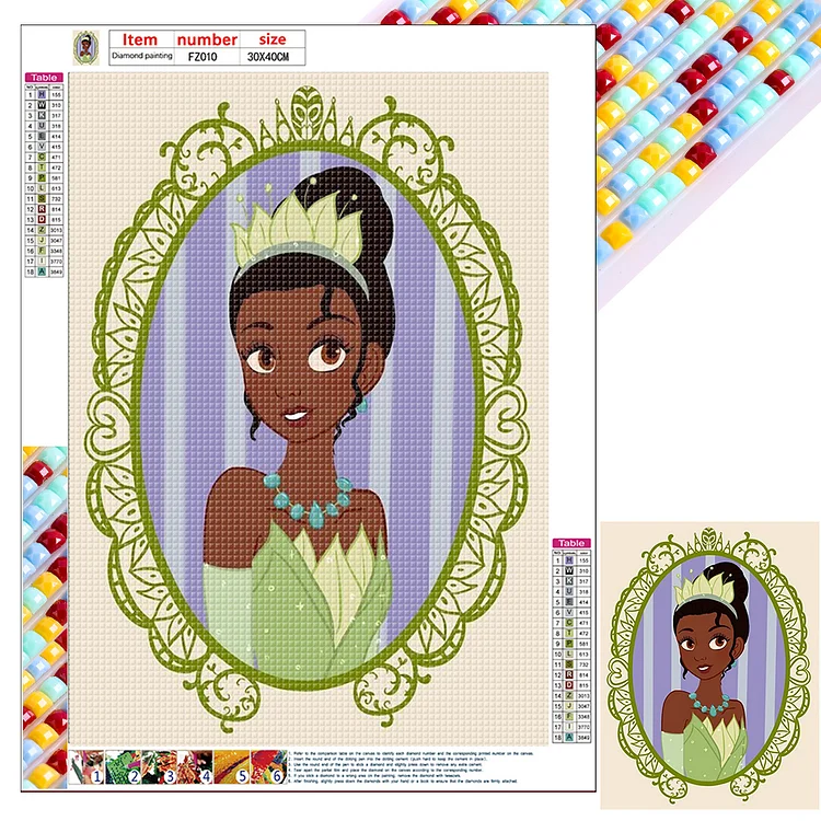 Full Square Diamond Painting - Disney Princess 30*40CM