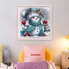 Cute Snowman-18CT Stamped Cross Stitch 30*30cm/11.81*11.81in tapestrymarket