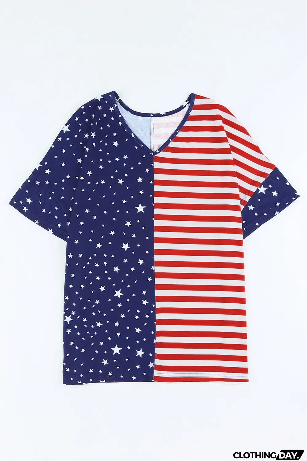 July 4th Stars and Stripes USA Flag Tee