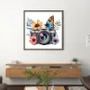 uk.everydayedeals (Limited Stock)11CT Full Stamped&nbsp;Cross Stitch - Butterfly Flower Camera (50*50CM)