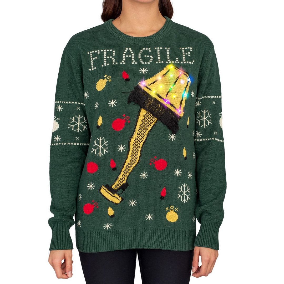 fragile christmas sweater