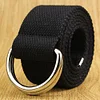 Double D Ring Metal Buckle Belt Punk Canvas Belt