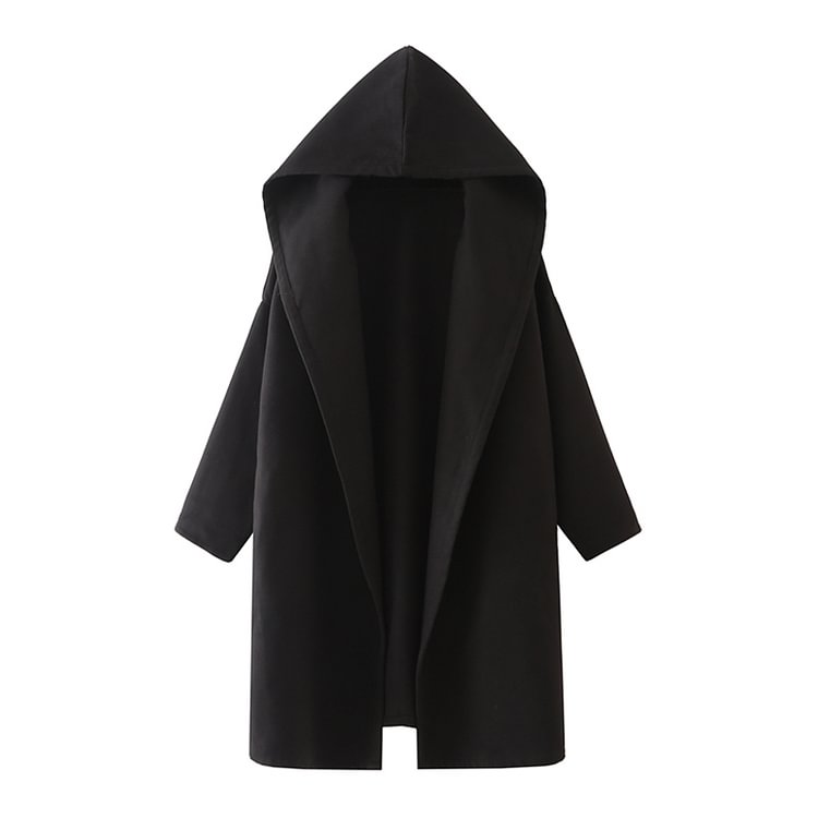 -Diablo with Loose and Thin Mid-length Woolen Coat-Usyaboys-Mne and Women's Street Fashion Shop-Christmas