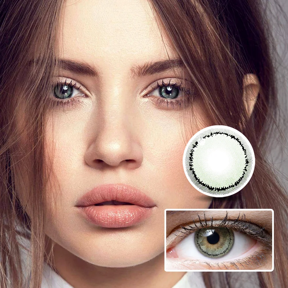 Tear Green Colored Contact Lenses
