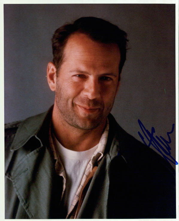 Bruce Willis signed in-person 8x10 Photo Poster painting