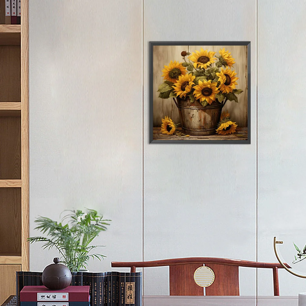Diamond Painting - Full Round Drill - Sunflower(Canvas|30*30cm)